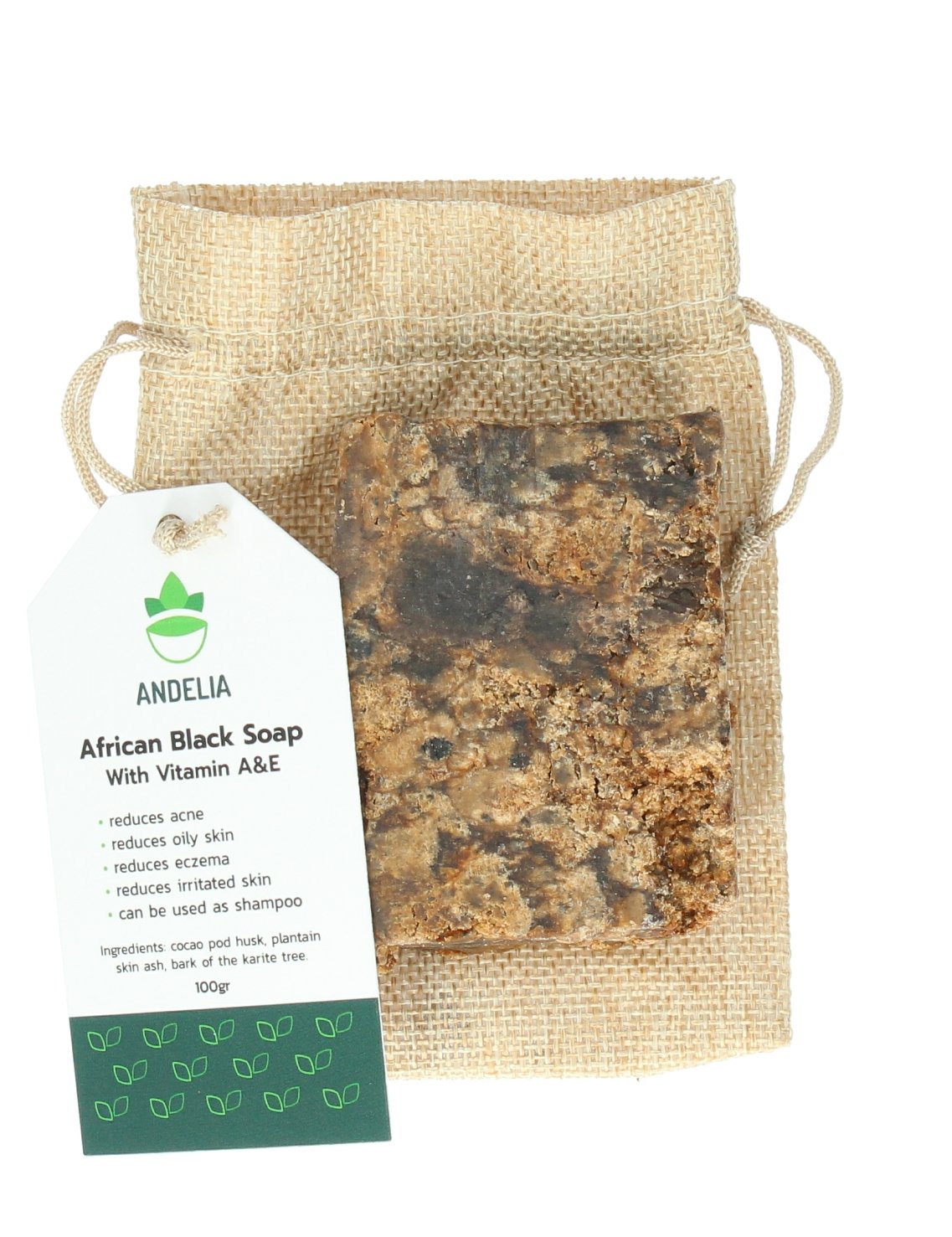 African Black Soap | uit Ghana 100gr.